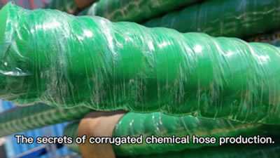Produção de mangueiras químicas corrugadas